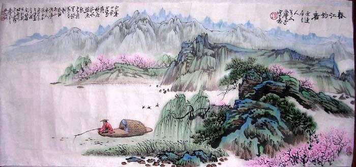 作者：萧平&nbsp;《桃花流水》&nbsp;￥：20000&nbsp;单击鼠标查看大图！