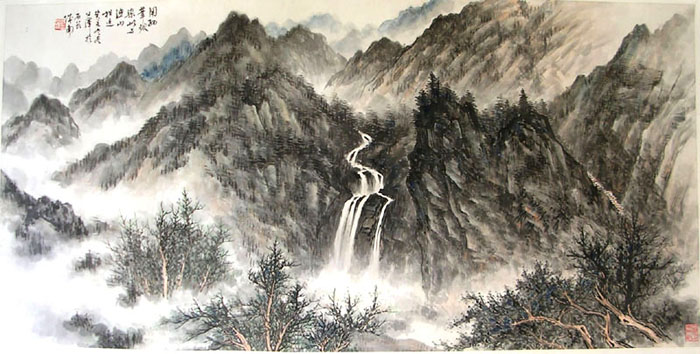 作者：许公泽&nbsp;山水&nbsp;￥：协商&nbsp;单击鼠标查看大图！