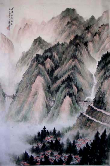 作者：许公泽&nbsp;山水&nbsp;￥：赏真阁藏品&nbsp;单击鼠标查看大图！