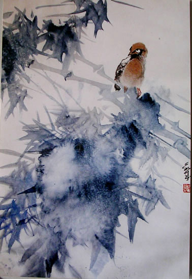 作者：施永成&nbsp;花鸟&nbsp;￥：3000&nbsp;单击鼠标查看大图！