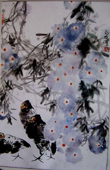 作者：施永成&nbsp;花鸟&nbsp;￥：3000&nbsp;单击鼠标查看大图！