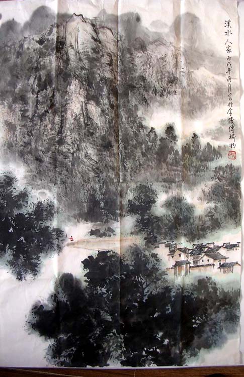 作者：傅瑜明&nbsp;山水&nbsp;￥：3500&nbsp;单击鼠标查看大图！