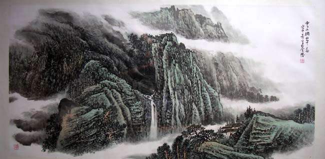 作者：宫中奇&nbsp;山水&nbsp;￥：协商&nbsp;单击鼠标查看大图！