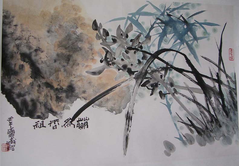 作者：邱帜铭&nbsp;花鸟&nbsp;￥：赏真阁藏品&nbsp;单击鼠标查看大图！