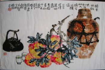 作者：邱帜铭&nbsp;花鸟&nbsp;￥：赏真阁藏品&nbsp;单击鼠标查看详细介绍！