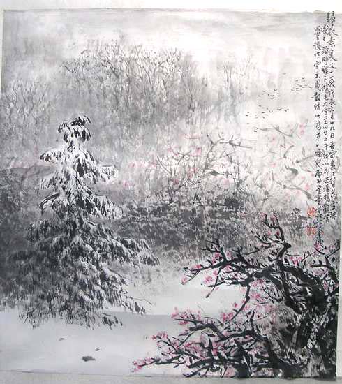 作者：卢星堂&nbsp;《晴雪图-2》&nbsp;￥：40000&nbsp;单击鼠标查看大图！