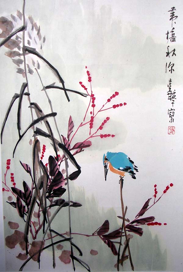 作者：张继馨&nbsp;花鸟&nbsp;￥：协商&nbsp;单击鼠标查看大图！