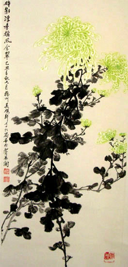 作者：吴砚耕&nbsp;菊花&nbsp;￥：赏真阁藏品&nbsp;单击鼠标查看大图！