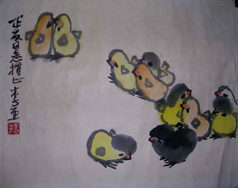 作者：李亚&nbsp;花鸟&nbsp;￥：协商&nbsp;单击鼠标查看大图！