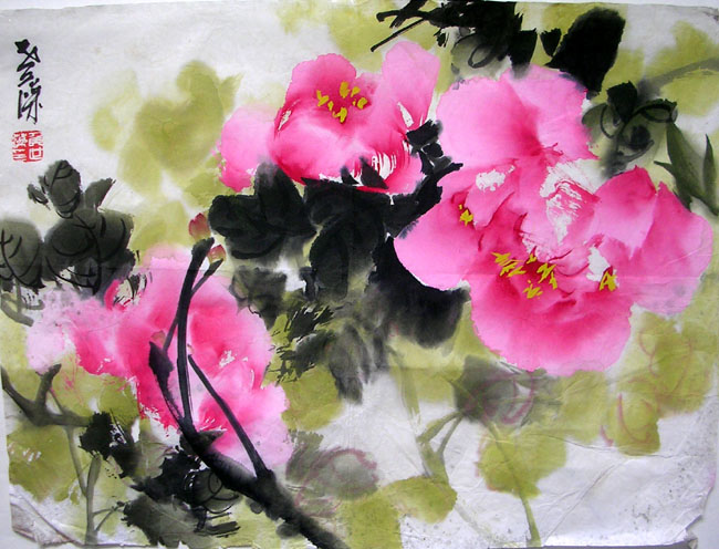 作者：侯世藻&nbsp;牡丹&nbsp;￥：協商&nbsp;单击鼠标查看大图！