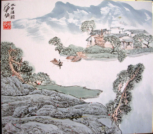 作者：华拓&nbsp;山水镜片&nbsp;￥：协商&nbsp;单击鼠标查看大图！