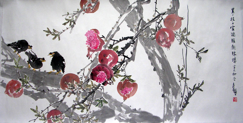 作者：张继馨&nbsp;张继馨花鸟&nbsp;￥：赏真阁藏品&nbsp;单击鼠标查看大图！