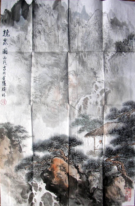 作者：傅瑜明&nbsp;山水&nbsp;￥：3800&nbsp;单击鼠标查看大图！