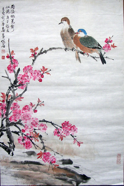 作者：叶矩吾&nbsp;花鸟&nbsp;￥：赏真阁藏品&nbsp;单击鼠标查看大图！