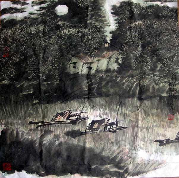 作者：罗国玮&nbsp;山水&nbsp;￥：赏真阁藏品&nbsp;单击鼠标查看大图！