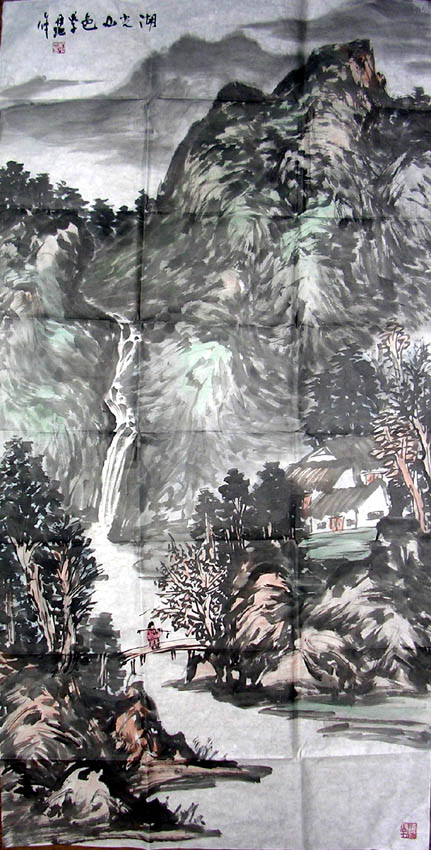 作者：杭中吉&nbsp;山水&nbsp;￥：4500&nbsp;单击鼠标查看大图！