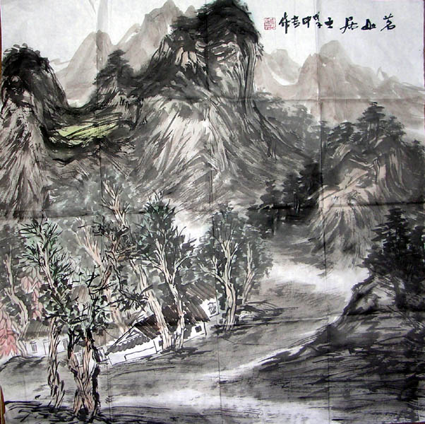 作者：杭中吉&nbsp;山水&nbsp;￥：3000&nbsp;单击鼠标查看大图！