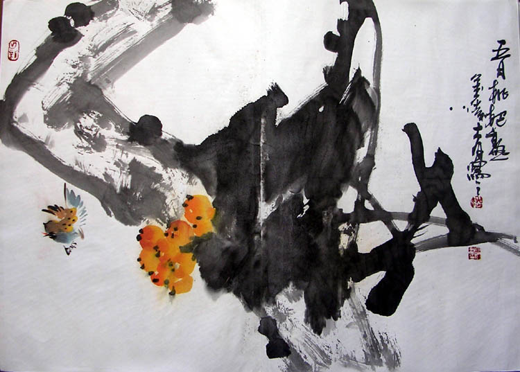 作者：陆大有&nbsp;花鸟&nbsp;￥：协商&nbsp;单击鼠标查看大图！