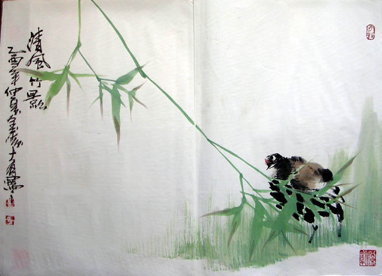 作者：陆大有&nbsp;花鸟&nbsp;￥：协商&nbsp;单击鼠标查看大图！