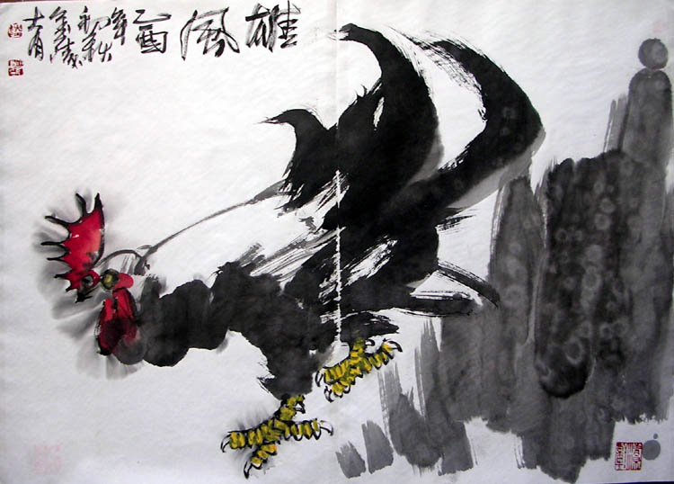 作者：陆大有&nbsp;花鸟&nbsp;￥：协商&nbsp;单击鼠标查看大图！