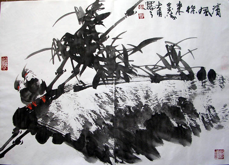 作者：陆大有&nbsp;花鸟&nbsp;￥：协商&nbsp;单击鼠标查看大图！