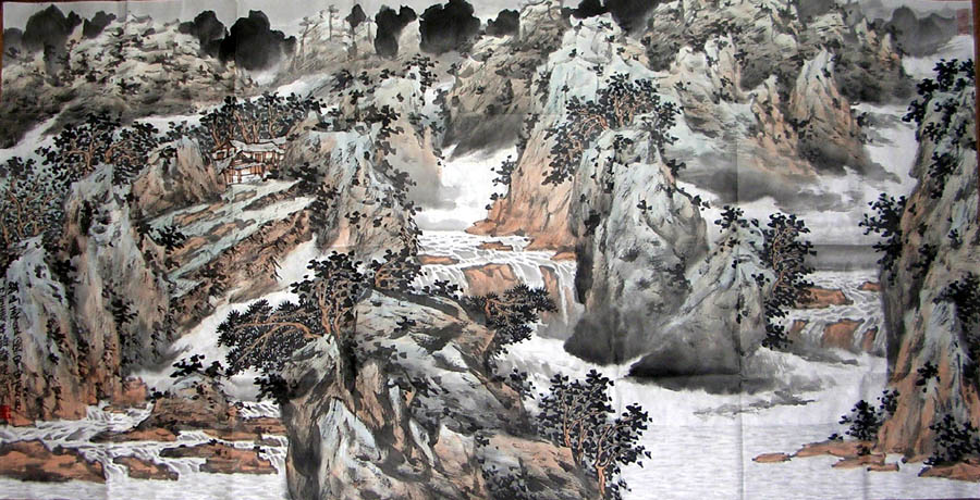 作者：倪建鸣&nbsp;山水&nbsp;￥：协商&nbsp;单击鼠标查看大图！