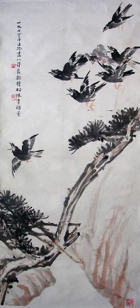 作者：赵良翰&nbsp;《花鸟》&nbsp;￥：赏真阁藏品&nbsp;单击鼠标查看详细介绍！
