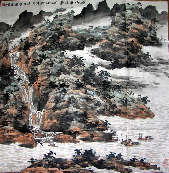 作者：倪建鸣&nbsp;山水&nbsp;￥：协商&nbsp;单击鼠标查看大图！