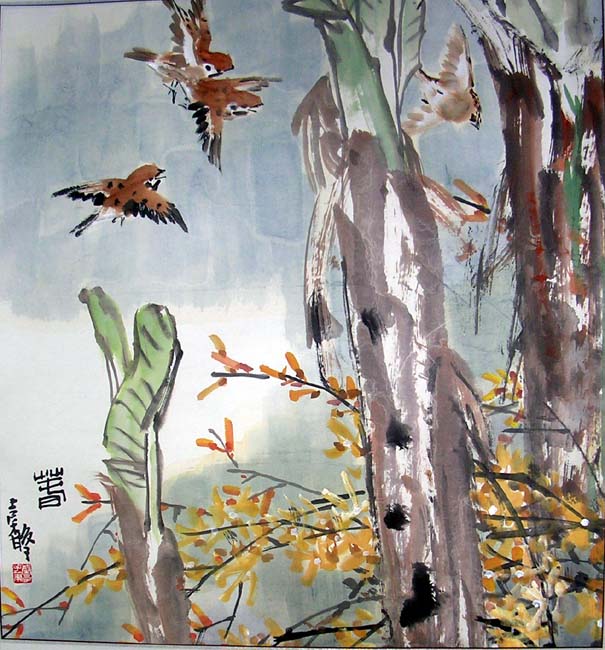 作者：张继馨&nbsp;张继馨花鸟&nbsp;￥：赏真阁藏品&nbsp;单击鼠标查看大图！