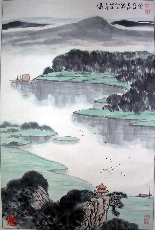 作者：洪维勤&nbsp;山水&nbsp;￥：赏真阁藏品&nbsp;单击鼠标查看大图！