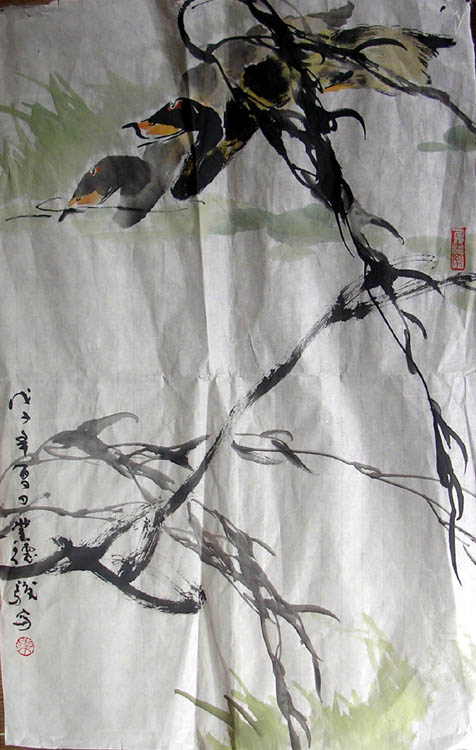 作者：业德骏&nbsp;花鸟&nbsp;￥：600&nbsp;单击鼠标查看大图！