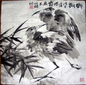 作者：邱炽铭&nbsp;花鸟&nbsp;￥：赏真阁藏品&nbsp;单击鼠标查看详细介绍！