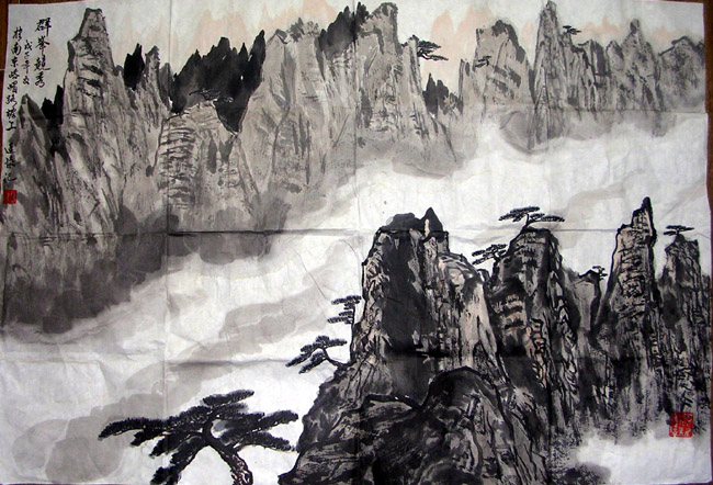 作者：汪庭怀&nbsp;山水&nbsp;￥：1500&nbsp;单击鼠标查看大图！