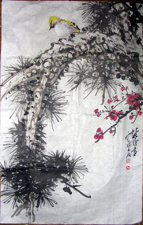 作者：徐纯原&nbsp;  花鸟  &nbsp;￥：赏真阁藏品&nbsp;单击鼠标查看大图！