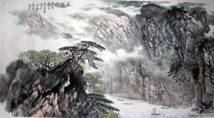 作者：卢星堂&nbsp;《峡（蜀）江行》山水镜片&nbsp;￥：12万&nbsp;单击鼠标查看详细介绍！