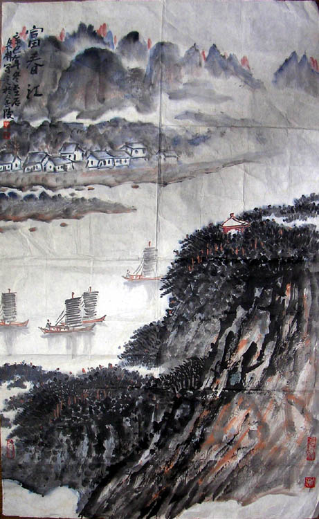 作者：曹长林&nbsp;山水&nbsp;￥：500&nbsp;单击鼠标查看大图！