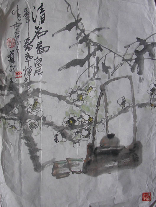 作者：苏尔&nbsp;  花鸟  &nbsp;￥：400&nbsp;单击鼠标查看大图！