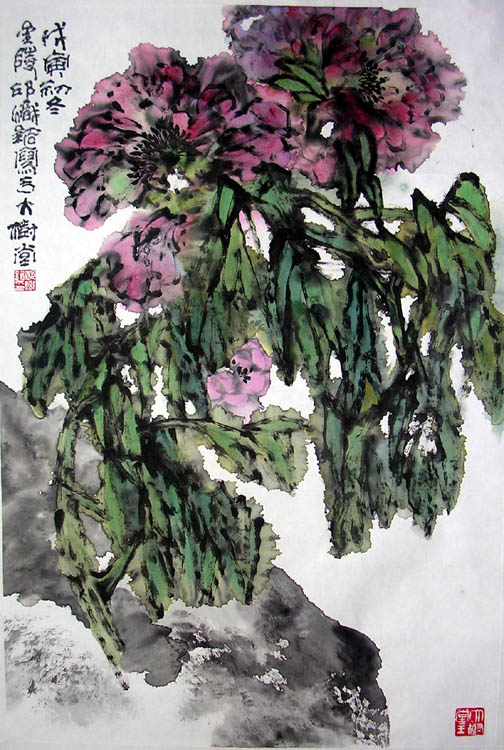 作者：邱炽铭&nbsp;花鸟&nbsp;￥：赏真阁藏品&nbsp;单击鼠标查看大图！