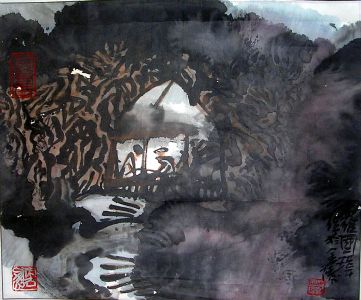 作者：罗国玮&nbsp;山水&nbsp;￥：赏真阁藏品&nbsp;单击鼠标查看详细介绍！