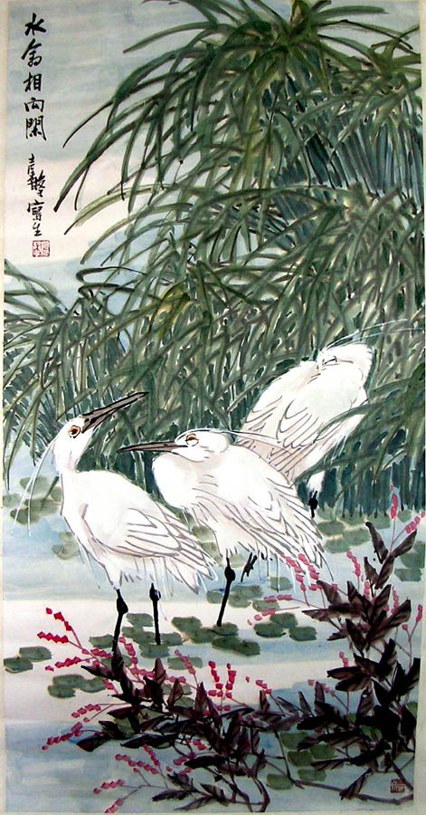 作者：张继馨&nbsp;花鸟&nbsp;￥：赏真阁藏品&nbsp;单击鼠标查看大图！