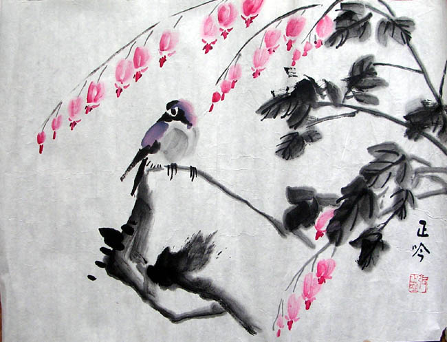 作者：张正吟&nbsp;花鸟&nbsp;￥：1500&nbsp;单击鼠标查看大图！