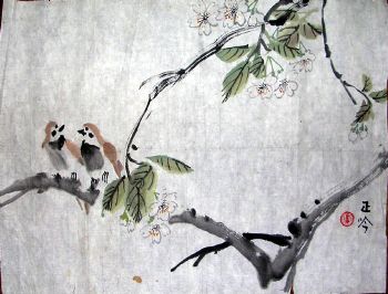 作者：张正吟&nbsp;花鸟&nbsp;￥：赏真阁藏品&nbsp;单击鼠标查看详细介绍！