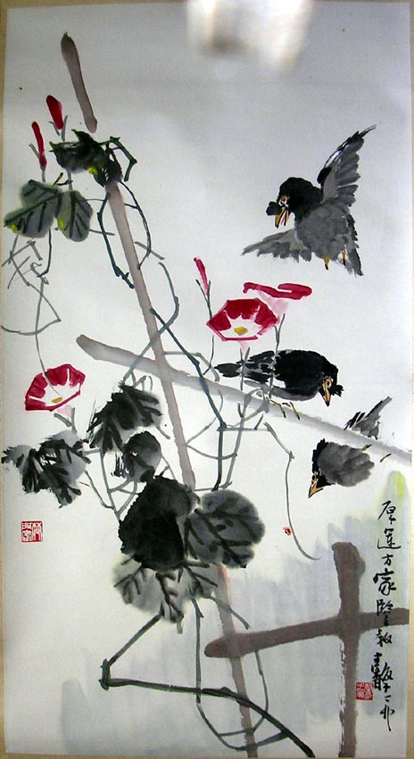 作者：张继馨&nbsp;花鸟&nbsp;￥：协商&nbsp;单击鼠标查看大图！