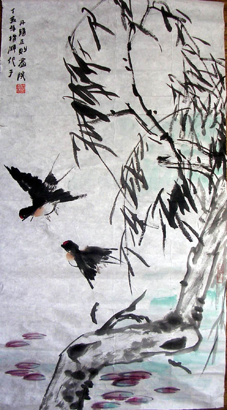 作者：杨  潮&nbsp;花鸟&nbsp;￥：协商&nbsp;单击鼠标查看大图！