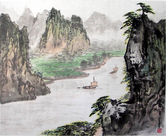 作者：卢星堂&nbsp;山水&nbsp;￥：7000&nbsp;单击鼠标查看大图！