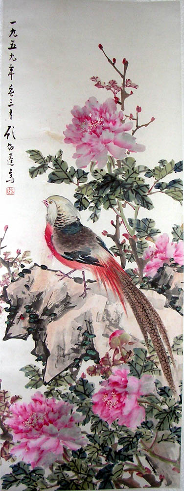 作者：顾伯达&nbsp;花鸟&nbsp;￥：藏品&nbsp;单击鼠标查看大图！