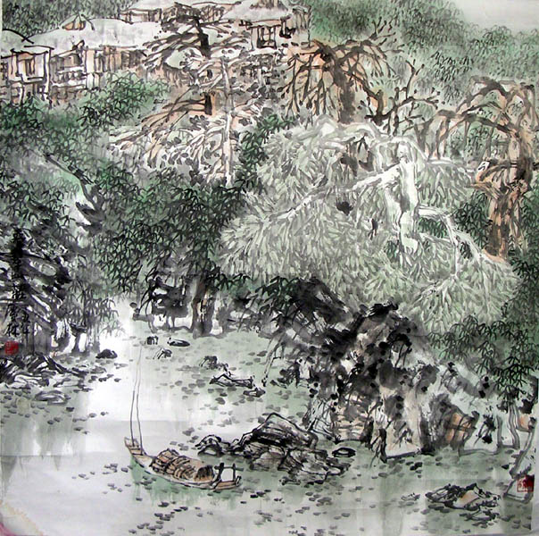 作者：吴庆林&nbsp;山水&nbsp;￥：协商&nbsp;单击鼠标查看大图！