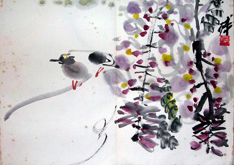作者：吴冠南&nbsp;花鸟&nbsp;￥：赏真阁藏品&nbsp;单击鼠标查看大图！