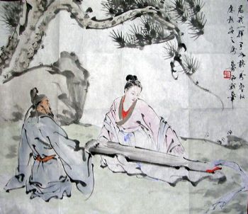 作者：萧和&nbsp;人物  松荫抚琴&nbsp;￥：协商&nbsp;单击鼠标查看详细介绍！