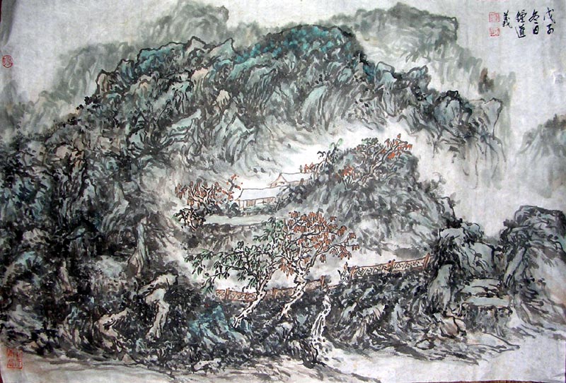 作者：钟道义&nbsp;山水&nbsp;￥：协商&nbsp;单击鼠标查看大图！